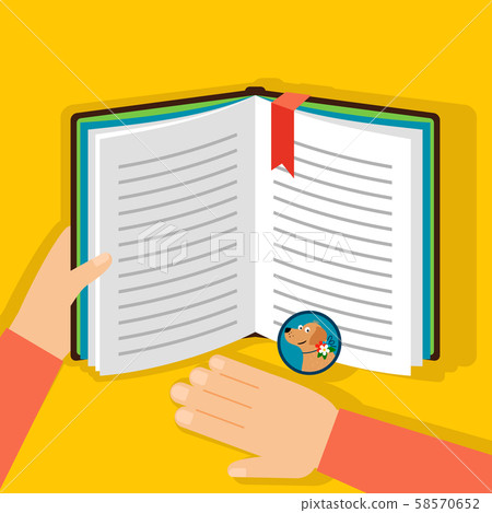 Reading book about dogs Reading book about dogs 58570652