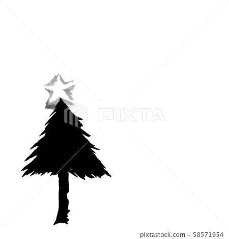 Winter Christmas (hand-drawn illustration of ink) Winter Christmas (hand-drawn illustration of ink) 58571954