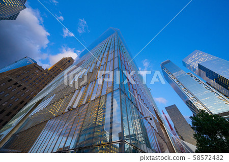 Looking up at the World Trade Center Looking up at the World Trade Center 58572482