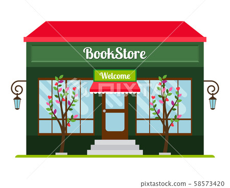 Book store facade icon Book store facade icon 58573420