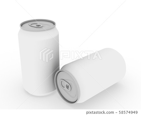 template empty can mockup white background , 3d rendering template empty can mockup white background , 3d rendering 58574949