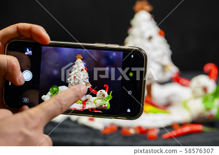 Yayoga, food, snowman, choreography, Christmas greeting card, food, snowman, photo, Christmas 58576307