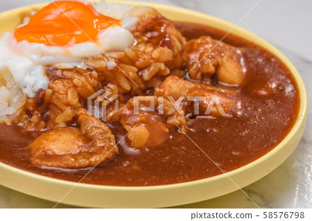 Scallop curry 58576798