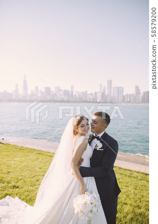 Beautiful wedding couple 58579200