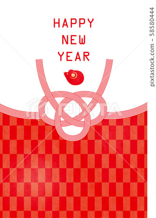 兒童新年賀卡模板-馬2技術 58580444