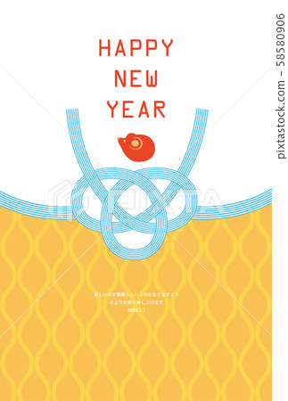Child Year-New Year Card Template-Mu1 58580906