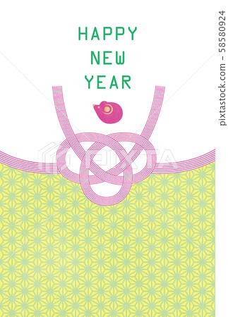 Child year-New Year's card template-2 tech 58580924