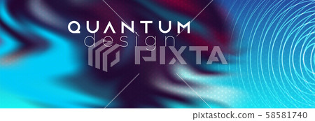 Futuristic glowing line on liquid smoky background 58581740