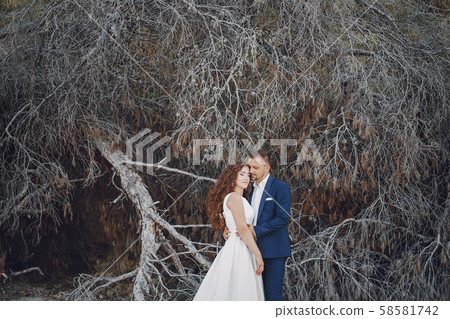 grooms in nature 58581742