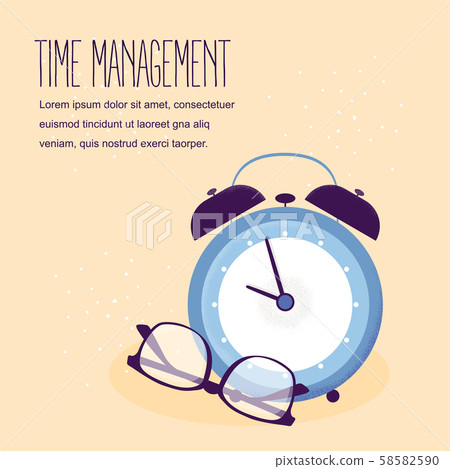 Isolated modern clock vector illustration 58582590