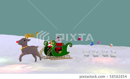 馴鹿和聖誕老人2 馴鹿和聖誕老人2 58582854