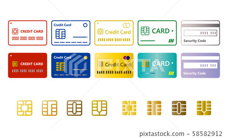 卡，信用卡，信用卡圖標設置顏色 58582912