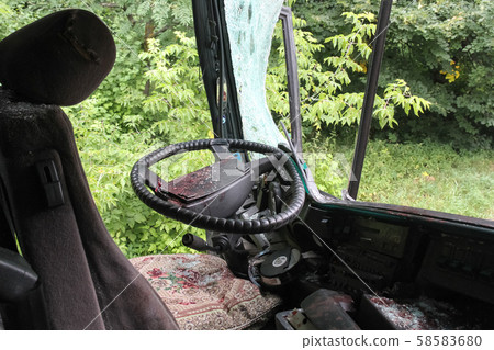 Bus after accident 58583680