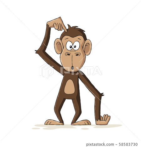 Funny Cartoon Monkey Funny Cartoon Monkey 58583730