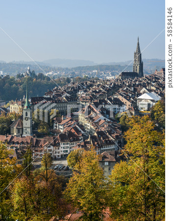 Aerial view of Bern, Switzerland Aerial view of Bern, Switzerland 58584146