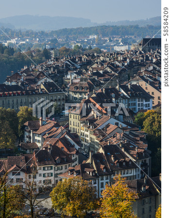 Aerial view of Bern, Switzerland Aerial view of Bern, Switzerland 58584209