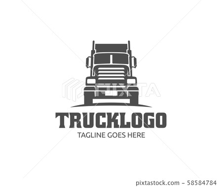 Truck logo template, perfect for cargo, delivery 58584784