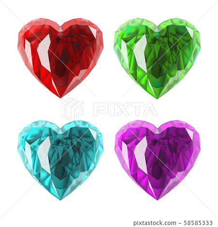 The picture shows a red, green, blue, pink... - Stock Illustration ...