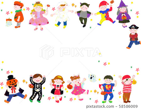 Halloween costume kids frame - Stock Illustration [58586009] - PIXTA