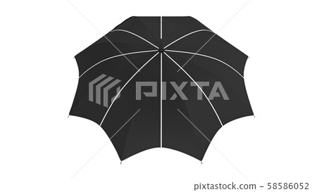 Umbrella parasol classic, back view Umbrella parasol classic, back view 58586052