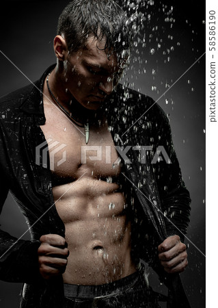 muscular sexy guy muscular sexy guy 58586190