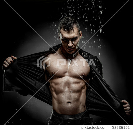 muscular sexy guy muscular sexy guy 58586191