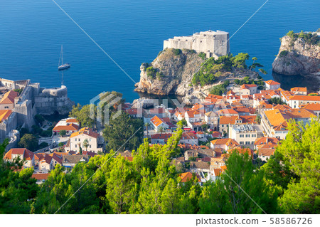Dubrovnik. Fort St. Lawrence in the morning. Dubrovnik. Fort St. Lawrence in the morning. 58586726