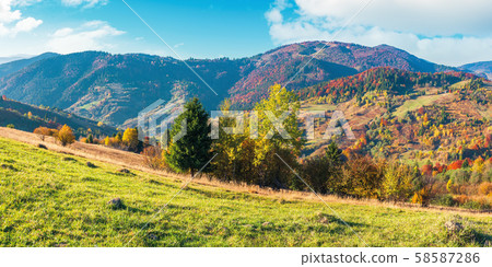wonderful sunny autumn day in mountains wonderful sunny autumn day in mountains 58587286