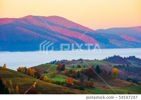 magical sunrise in mountains magical sunrise in mountains 58587287