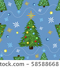 vector pattern Christmas tree Wallpaper 58588668