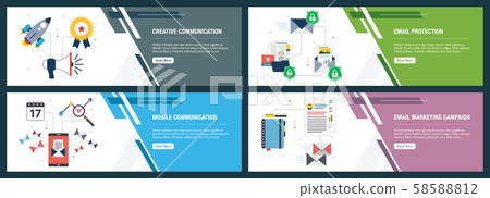 Business communication and email marketing. Business communication and email marketing. 58588812