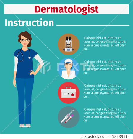 Medical equipment instruction for dermatologist Medical equipment instruction for dermatologist 58589114