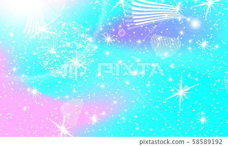 Fairy background. Unicorn pattern. Fairy background. Unicorn pattern. 58589192