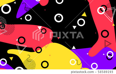 Modern Template. Black Abstract Print. Gradient  58589193