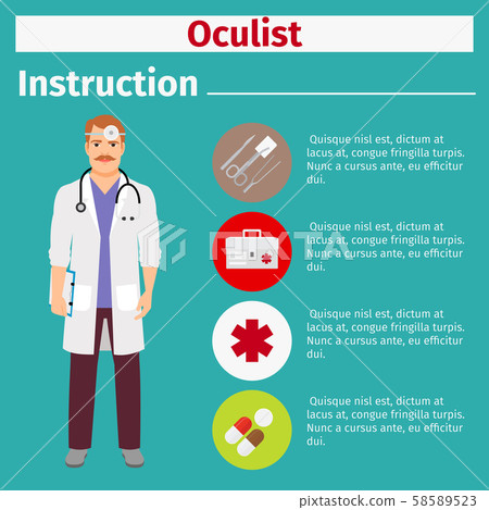 Medical equipment instruction for oculist Medical equipment instruction for oculist 58589523