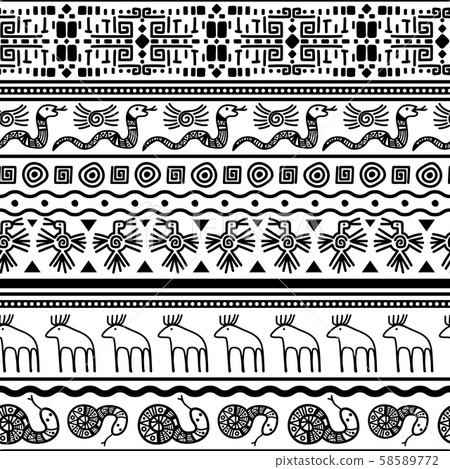 Tribal mexican seamless pattern 58589772