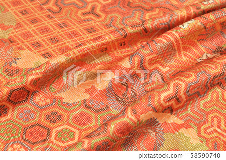 Komon pattern kimono fabric image 58590740