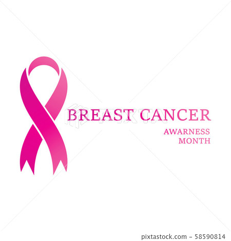 Breast cancer awareness ribbon Breast cancer awareness ribbon 58590814
