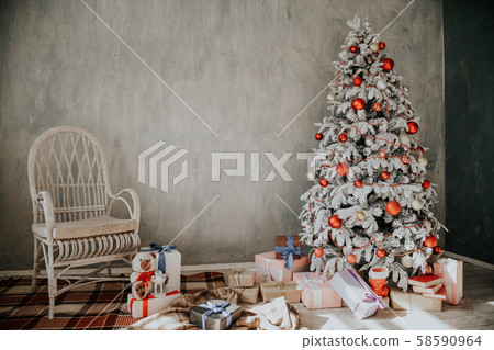 winter Christmas background bed bedroom tree holiday gifts new year winter Christmas background bed bedroom tree holiday gifts new year 58590964