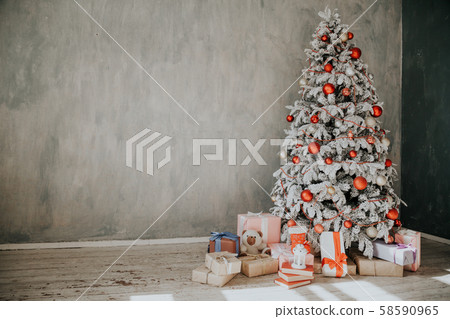 Christmas new year tree apartment holidays greeting card Christmas new year tree apartment holidays greeting card 58590965