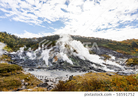 Tamagawa hot spring bedrock bath 58591752