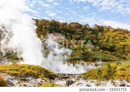 Tamagawa hot spring bedrock bath 58591755
