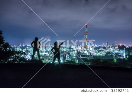 Mizushima and silhouette 58592741