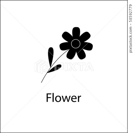 Flower vector icon. Flower icon for web and app. Flower vector icon. Flower icon for web and app. 58592779