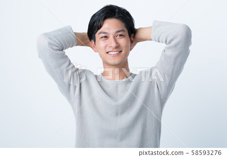 Male in twenties Male in twenties 58593276