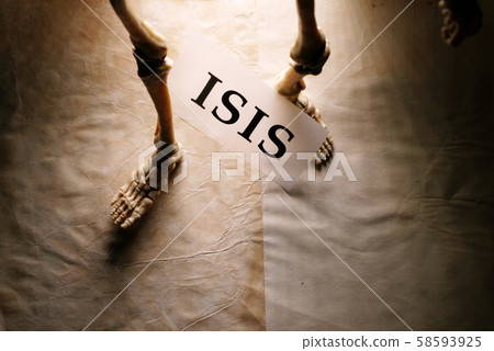 ISIS Tag with skeleton ISIS Tag with skeleton 58593925