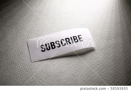 Subscribe Tag Close up Subscribe Tag Close up 58593935