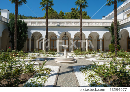 An Italian courtyard in the Livadia Palace with An Italian courtyard in the Livadia Palace with 58594977