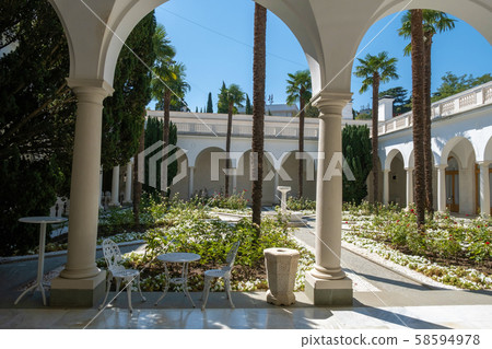 An Italian courtyard in the Livadia Palace with 58594978
