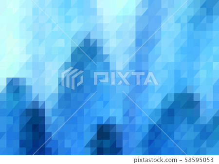 Blue geometric abstract background 58595053